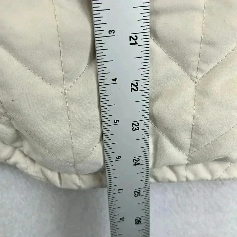 Storm Creek Women's Fleece Jacket Size Large Cream Full Front Zip - Picture 11 of 11